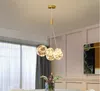 Glass ball bubble lamp Ceiling Hanging Pendant Light 3/5/9/15 LED for Dining room Living Decor 220V