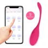 Brinquedos sexuais para Mulheres Silicone Vibrador App Sem Fio Controle Remoto Remoto Vibrando Ovo G-Spot Pussy lambendo Massagem P0818