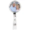 Sublimation Blank Nurse Badge Party Favor Plastic DIY Office Work Card Hanging Buckle Can Be Rotated DWB74022427770