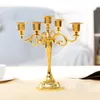 Candle Holders Silver Luxury Candlestick Holder Hanukkah Menorah Metal European Dekoracje Slubne Wedding Decor YD50ZT