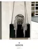 Women Summer Diamonds bags Square Shoulder BagsLuxury Rhinestone Tassel Evening Clutch Black Purse