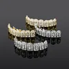 Diamond Grillz Denti Mens Gioielli Hip Hop Charms in oro e argento Designer di lusso Griglie ghiacciate Bling Rapper Uomo Accessori moda Regalo di Natale