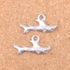 109 pièces Antique argent Bronze plaqué requin poisson pendentif à breloques collier à faire soi-même Bracelet Bracelet résultats 24*12mm