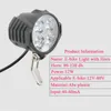 Fietsverlichting E-Bike Led-koplamp 12V 24V 36V 48V 60V 72V Fietslicht Met Hoorn Waterdicht Front