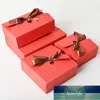 StoBag 10 pezzi di carta kraft confezione regalo aziendale con fiocco torrone scatola di biscotti fatti a mano pacchetto di caramelle natalizie baby show forniture per feste prezzo di fabbrica design esperto qualità