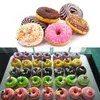 6 Cavity Donut Mold Silicone Non-Stick Baking Tray Heat-Resistant Reusable Folded Donuts Maker Colorful Soft Dessert Making Tool