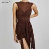Body Woman Dress Cocktail Party Night Sexy Outfit Sheath Elegant Ladies Casual Female Designer Slinky Clothing K20D10262 210712
