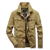 Plus Größe 7XL 8XL Militärjacke Männer Qualität Baumwolle Frühling Herbst Herren Jacken Multi-Taschen Lässige Mäntel Männliche Chaquetas Hombre 211214