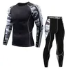 Model Thermal Ondergoed Mannen Sets Compressie Zweet Sneldrogend Lange Johns Fitness Bodybuilding Shapers 211108