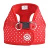 Dog Collars Riemen Verstelbaar Zacht Puppy Katoen Harnas Vest Stap-in Ademend Pet Cat Dot Design Leash Size XS aan XL