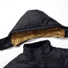 Casacos de jaqueta de homens engrossar casacos à prova de vento de inverno quente Casual Mens Down Parka Comable Outwear Algodão Jacket 211129