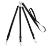 Dog Collars & Leashes Pet Traction Belt Chain Strong Safety Lead Nylon Weave Three Heads One Drag Leash Square Round RopeDog