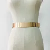 Cinture Moda Donna Regolabile Cintura di design in metallo Bling Oro placcato in argento Abito da donna vintage Cinturino a specchio di lusso semplice