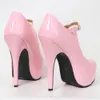 15CM High Heels 50s Pinup Shoes Mary Janes Pumps Unisex Drag Queen Taille 5-15