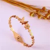 Oufei Butterfly Bracelets Bangles for Women Stainless Steel Jewelry Cuff Bracelet Fashion Jewellery Accessories Q0719