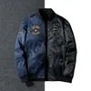 Jaqueta locomotiva homens primavera outono windbreaker piloto piloto exército À prova de ventos impermeável s a carga casual reverso desgaste 220301