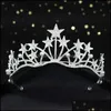 Gioielli da sposa Jewelryfashion Vintage Lussuoso Fatto a mano Lucido Fermaglio per capelli Crystal King Queen Crown Aessories Drop Delivery 2021 Aj4F8