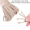 Cat Toys 4 6mm 50m Scratching Post Tree Toy Natural Jute Rope Twine Ed Cord Macrame String Diy Craft Handmade Decor274f