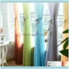 Занавес DECO EL STARTION Gardencurtain Drapes Gradient Color Tulle Tulle дверные окна скрининг драпировки шарф домой текстильные серии украшения