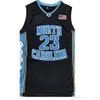 North Carolina Men Tar Heels 23 Michael Jersey UNC College Basketball Wear Maglie Camicia nera bianca blu