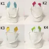 Stock Sublimation Rabbit Ears Basket Party Linen Easter Bunny Bucket Candy Gift Storage Bag with Handle Xu