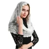 Bridal Veils ISHSY Ivory Lace Women Catholic Mantilla Veil For Church Head Cover Latin Mass Velo De Novia Negra Chapel Infinity