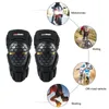 Armatura per moto Ginocchiere per motocross Protezioni per ginocchiere da corsa Brace Ciclismo Sci Skateboard Kit di protezioni sportive per protezioni sportive