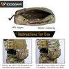 Idogear tático armadura armadura drop bolsa avs jpc cpc bolsa bolsa bolsa de cintura EDC combate exército tático cintura bolsa multicam 3520 q0721