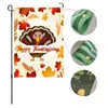 2021 bannière de Thanksgiving Banners Flag Decoration de vacances personnalisée Courté de dinde colorée Impression double face