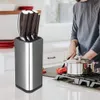 XITUO 8 "inç Bıçak Tutucu Paslanmaz Çelik Çok Mutfak Bıçağı Seti Makas Pişirme Eşyaları Organizatör Bıçaklar Blok Araçları Standı