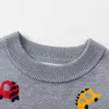 2-7years outono inverno bebê meninos palrões de lã de lã crianças truques de confecção de malhas Tops bonitos de manga comprida knitwear crianças roupas y1024