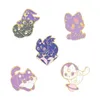 Witch Cat Cartoon Animal Enamel Brooches Pin for Women Fashion Dress Coat Shirt Demin Metal Funny Brooch Pins Badges Promotion Gift New Design