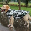 犬のアパレルS-6XL秋の冬のハイカラー襟大きな犬温水防水ジャケットポリエステルPPコットン反射性コート