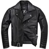 2021 New Genuine Leather Jacket Men's Really Natural Cowhide Motorcycle Style Jackets Moto Slim Coat Plus Size 5XL