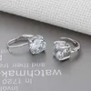 Fashion 925 Sterling Silver Earrings for Women 8mm Cubic Zirconia Stone Earrings Wedding Engagment Women Jewelry Gift EA10 210319114351