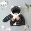 Baby Girls & Boys Winter Jacket Kids Warm Cotton Padded Coat Toddler Cute Style Clothes Children Autumn Jackets For Girls 1-5Y H0909