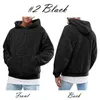 Mäns Hoodies Sweatshirts Mens Hoodie Sherpa Fleece Fuzzy Långärmad Fall Outwear Winter Hooded med kängurufickor