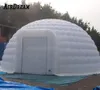 Populär Oxford -tyg vit uppblåsbar igloo kupol tält med fläkt för serviceutrustning