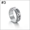 Star Moon Titanium Steel Rotating Ring Atacado Europeu e American Moda Metal Anéis de Metal