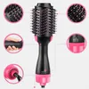 4 in 1 Air Hair Dryer Brush One Step Hair Blow Dryer Comb Volumizer Hair Fluffy Curler Straightener - EU Plug
