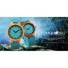 Montre de luxe en bois bleu Royal, montre-bracelet à Quartz 100% bambou naturel, horloge en cuir à la mode, meilleurs cadeaux de la saint-valentin 2020