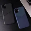 Силиконовые чехлы Slim Soft TPU Matte Business кожа PU телефонного чехол для iPhone 11 12 Pro XR XS MAX 8 7 плюс 6s Samsung A51 A71 A01