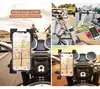 Fiets Motorfiets Telefoon Houder Universele Cell Phones Stuur Mount Bracket Stand Clip voor Auto Fiets Scooter Motor Verstelbare Past Past Fits Most Smartphones