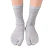 Chaussettes pour hommes 5 paires/lot personnalité japonaise Tabi orteil coton pour hommes femme hiver chaud respirant séparé tongs deux doigts