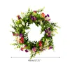 Artificial Daisy Flower Spring Summer Garland Front Door Window Wreath Wedding Hanging Ornament Home Decor