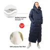 Damska Kurtka Down Park Outwear z kapturem Pikowany płaszcz Kobiet Długa Ciepła Bawełniana Odzież Dla Winter Ladies Trend 19-150 211008