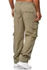 Herenbroek heren mannen sport runnen joggers casual pocket cargo losse pantalones hombre buiten rechte broek voor my649