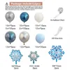 104pcs Snowflake Balloons Garland Arch Kit Ice Snow Queen Metal Balloon For Frozen Birthday Baby Shower Wedding Party Decor 210626