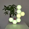 Wandlampen Moderne minimalistische zeshoekige vorm LED Noordse stijl Indoor Multi-kleuren stiksels eenvoudige woonkamerlichten