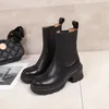 2021 inverno espessura solada de salto alto botas de salto bezerro couro em duas cores com sapatos ocidentais tamanho 35-40